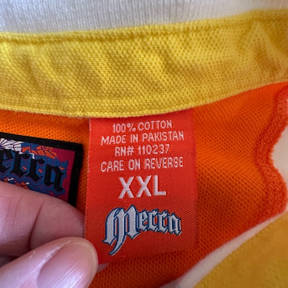 Mecca Polo Zig Zag Pattern Men’s Size XXL Short Sleeve Cool Pattern - Picture 5 of 10